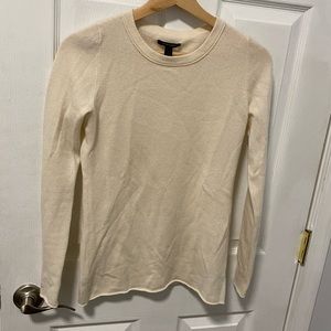 EC Italian Cashmere Cream Crew Neck Sweater size XS
